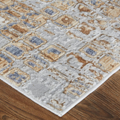 product image for Corben Mosaic Silver Gray/Brown Rug 4 86