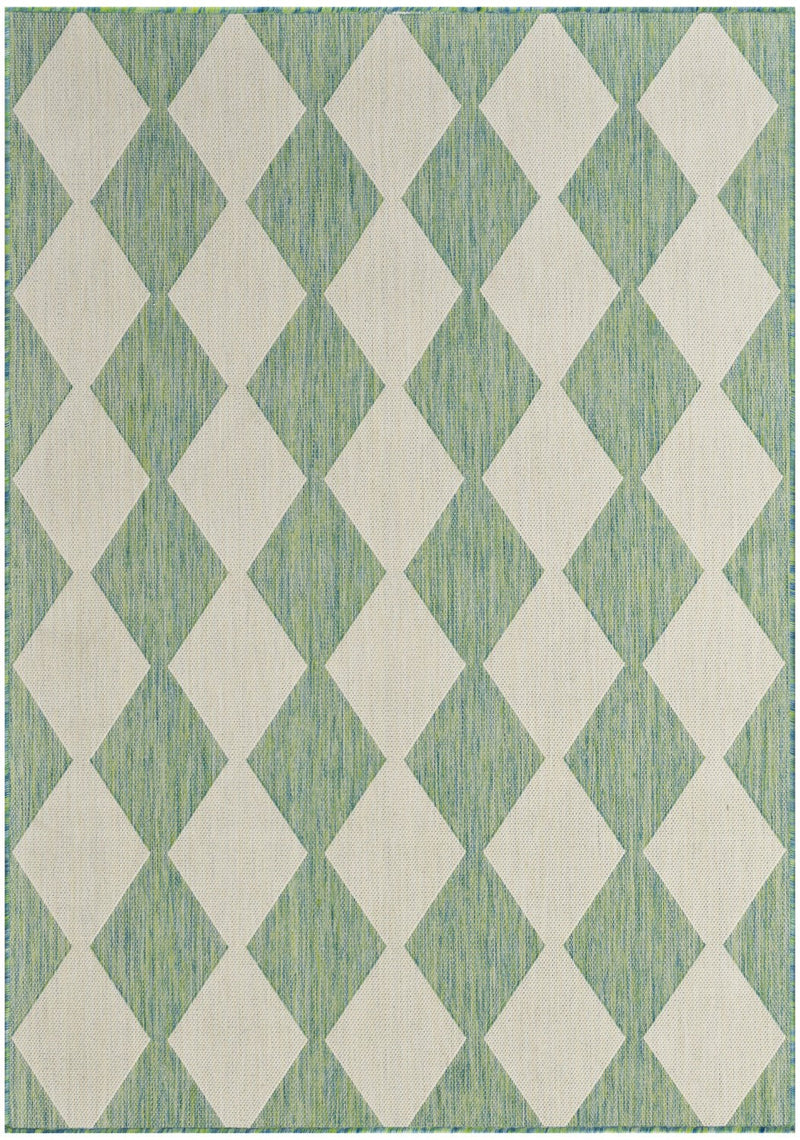 media image for Positano Indoor Outdoor Blue Green Geometric Rug By Nourison Nsn 099446938350 1 213