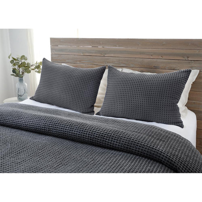 media image for zuma blanket collection in charcoal design by pom pom at home 1 264