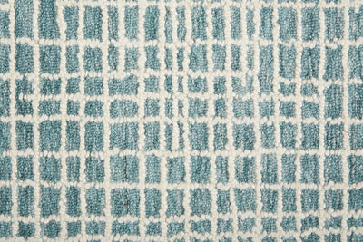 product image for Carrick Hand-Tufted Crosshatch Teal/Stillwater Blue Rug 2 9