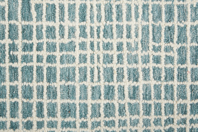 media image for Carrick Hand-Tufted Crosshatch Teal/Stillwater Blue Rug 2 281